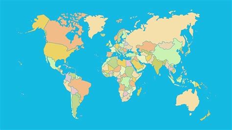 Capitals of the World Map Quiz .